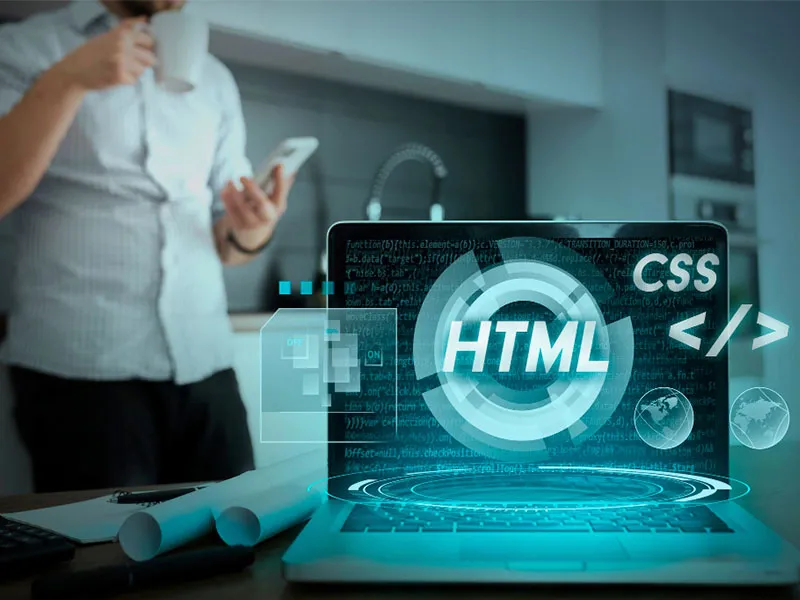 muestra codigo html con el que crea pagina web